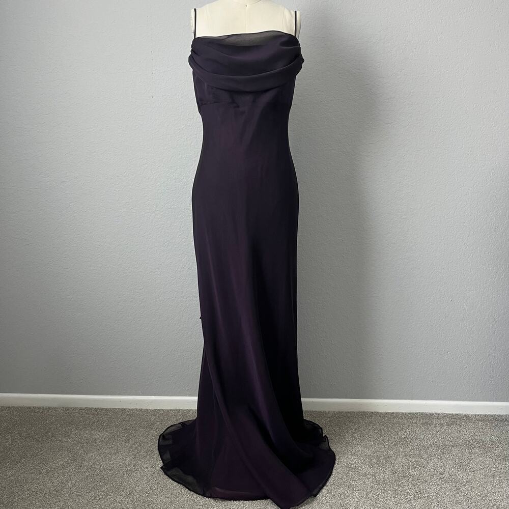 Vintage Betsy & Adam Purple Iridescent Formal Gown - Size 12 (Fits M)